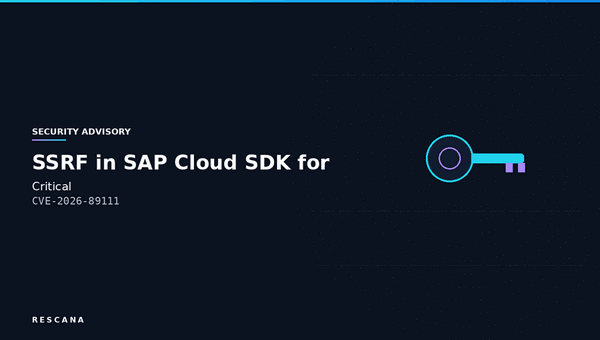 Critical CVE-2026-89111 SSRF Vulnerability in SAP Cloud SDK for Python Threatens SAP BTP OAuth2 Security
