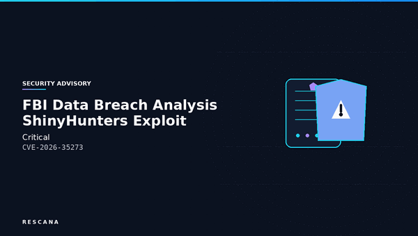 FBI Data Breach Analysis: ShinyHunters Exploit Unpatched Oracle PeopleSoft CVE-2026-35273 Due to Third-Party Patch Failure